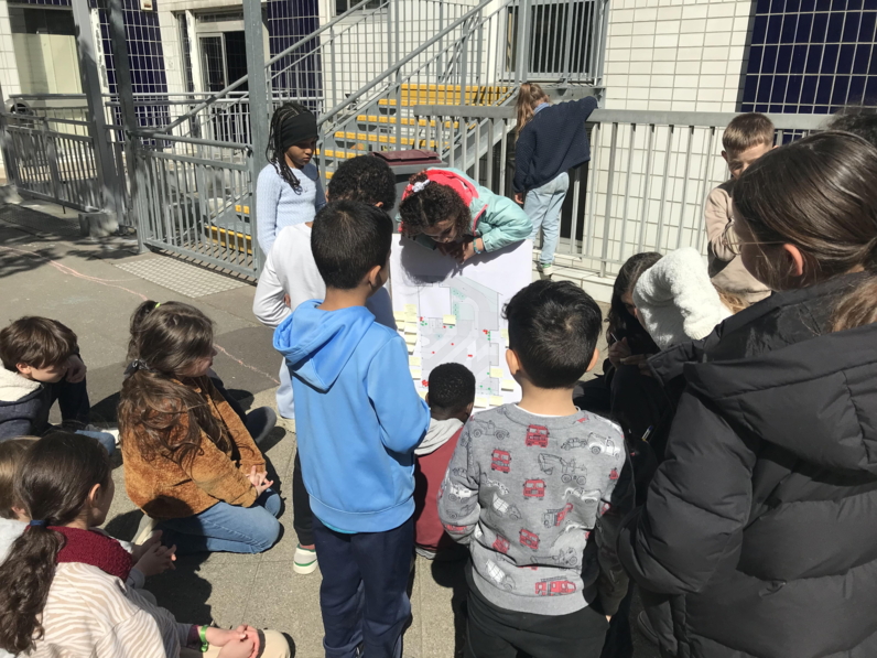 Diagnostic dans la cour en classe entière