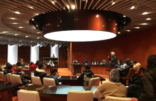 salle du conseil municipal de l'hôtel de ville de Bobigny