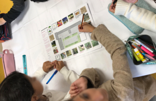 Ébauche de pistes de projets par les enfants