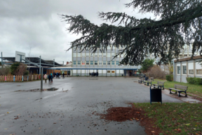 La cour de récréation du collège Honoré de Balzac, avant les travaux
