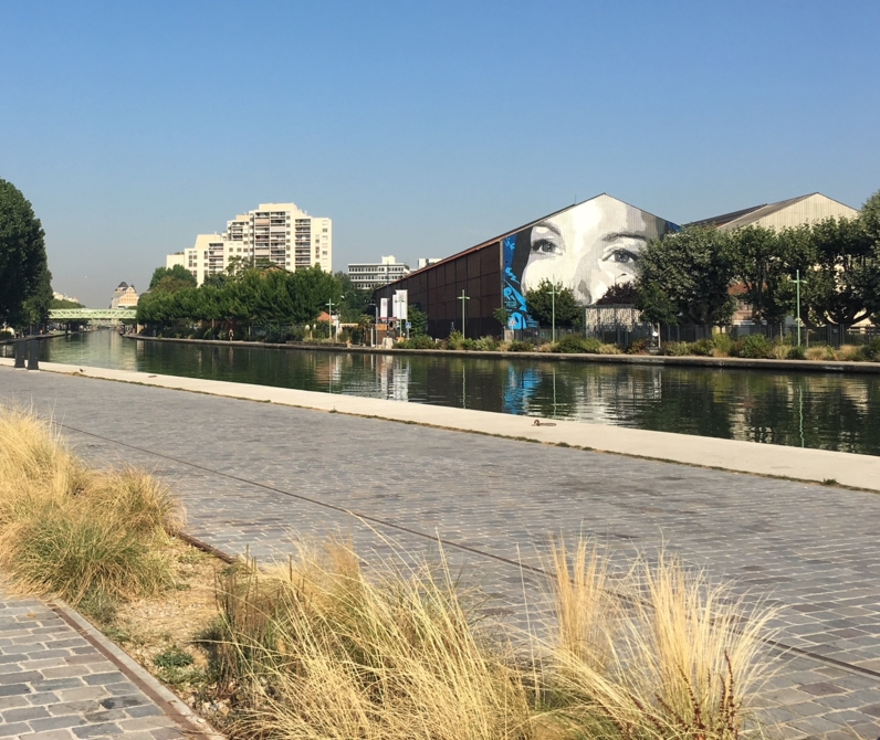 Les bords du canal de l'Ourcq à Pantin